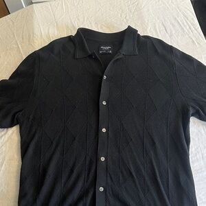 Black Abercrombie & Fitch button up Men's Shirt